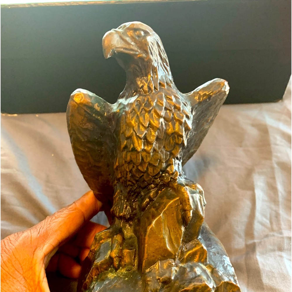 COPY - Vintage Bald  Eagle Cast Iron Piggy Bank